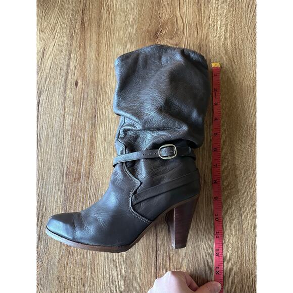 Dingo Vintage Slouch Mid Calf Brown Boots Size 5 - Picture 6 of 6